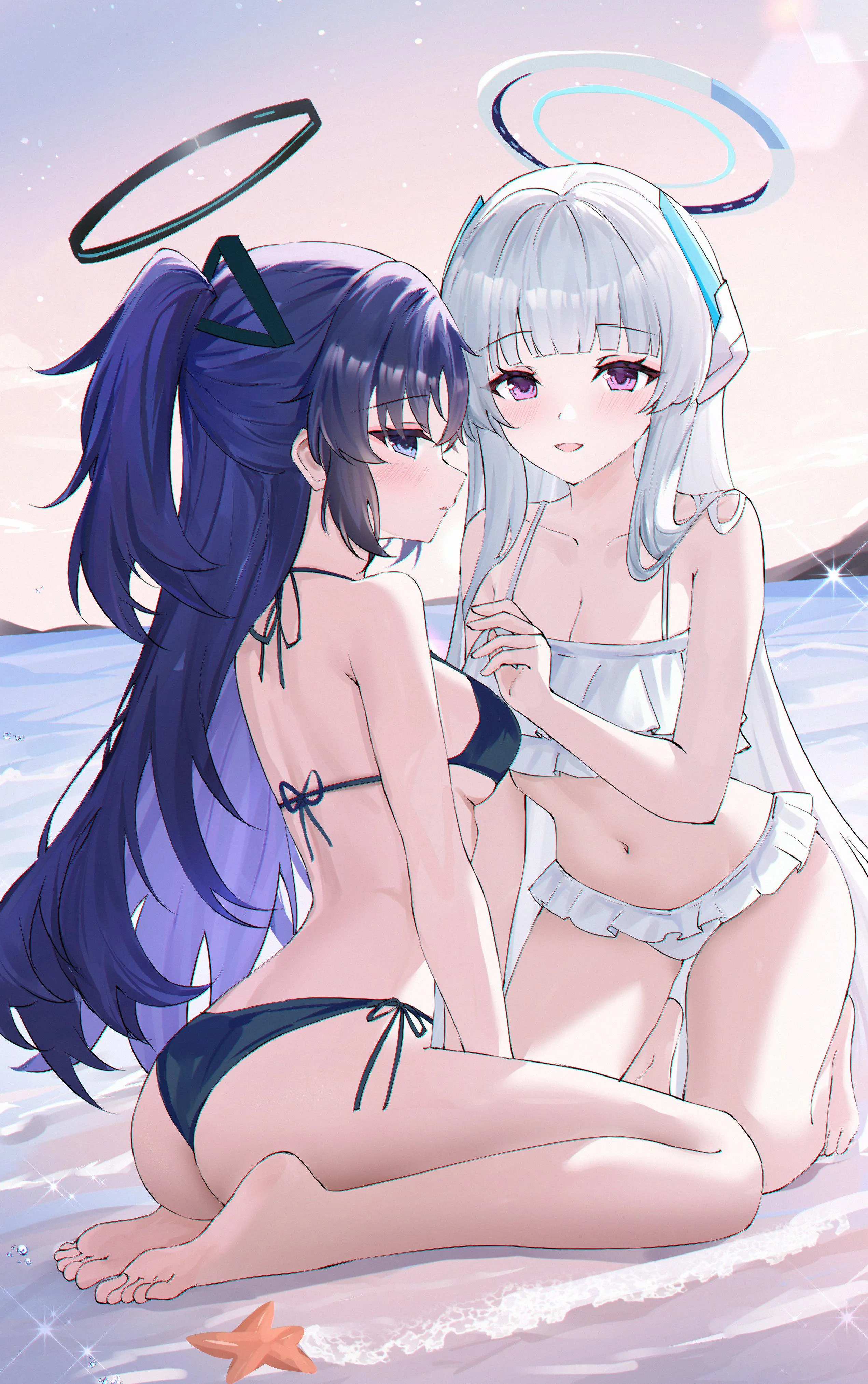 Beach Yuuka and Noa