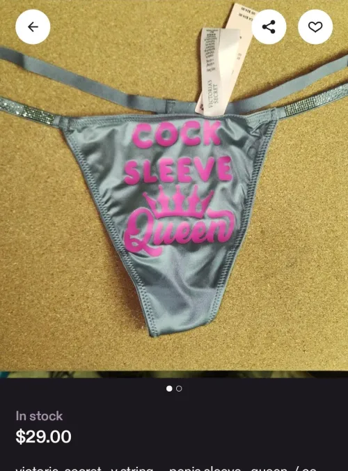 Sleeve panties on etsy !