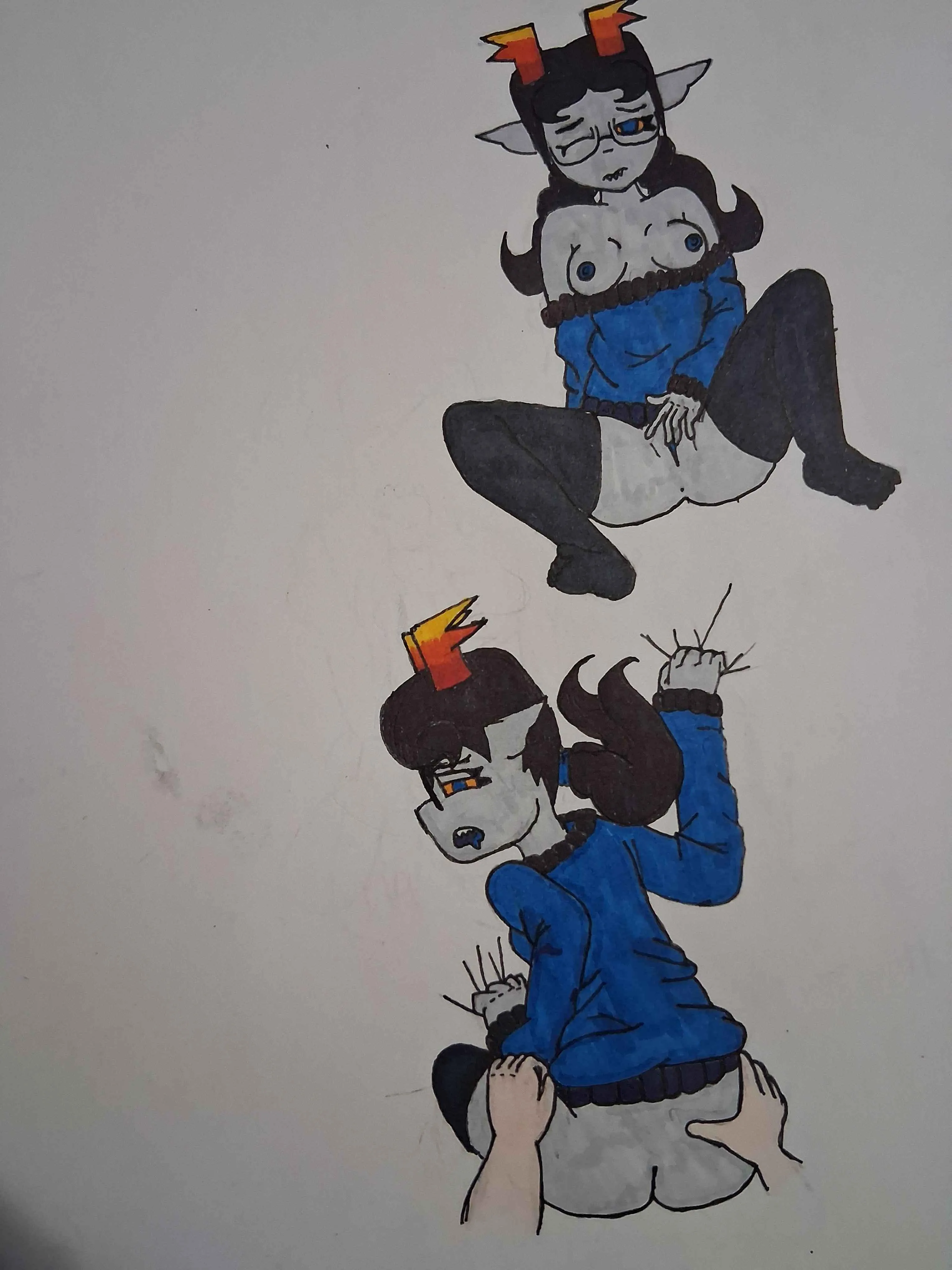 💙the blue girl embarrassing herself for you💙