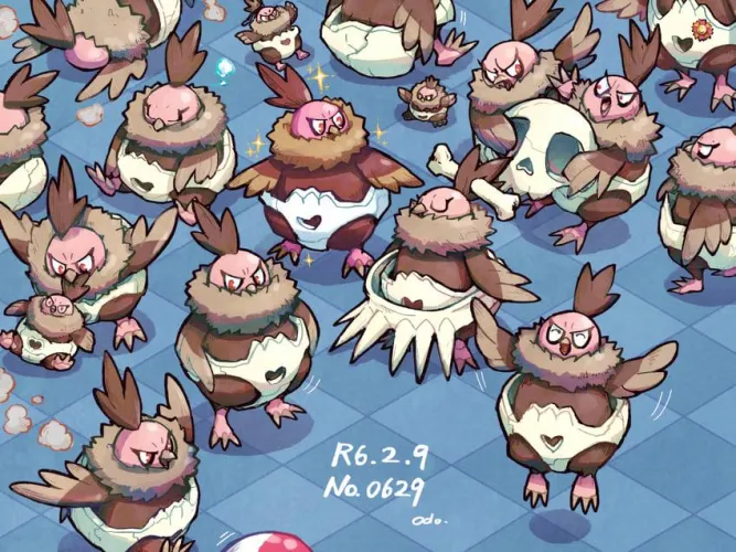 Dex #629 Vullaby || Daily pokémon posting in national dex order