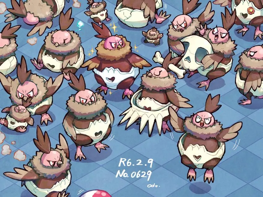 Dex #629 Vullaby || Daily pokémon posting in national dex order