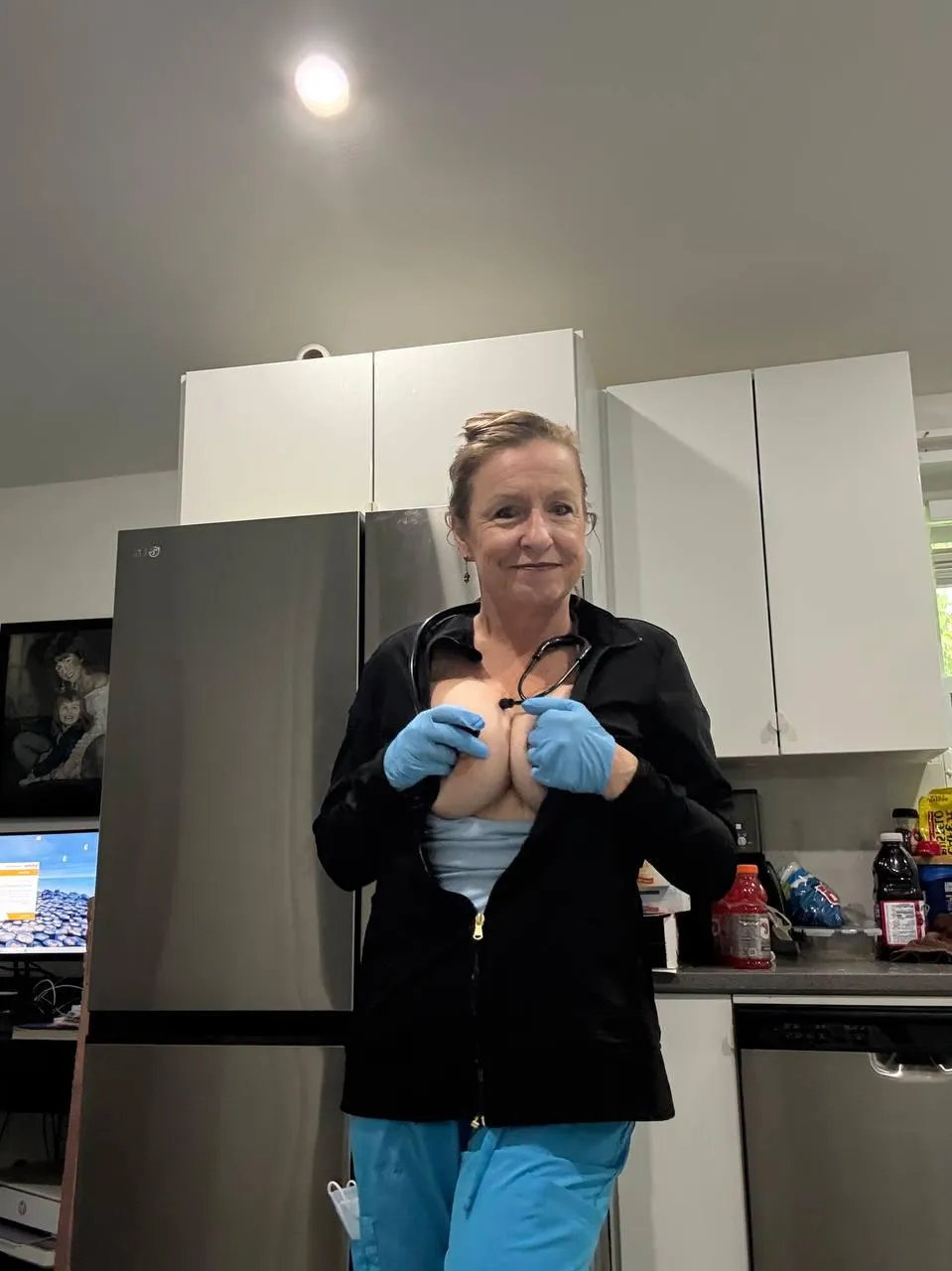 Still flexible at 54... wanna test me on the floor...