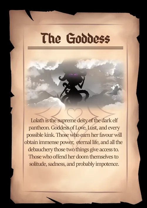 Lolath the supreme Goddess (Queen of Phalli) (Satyr Games)