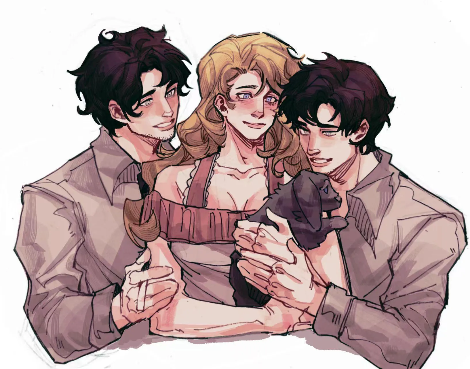 Still double trouble fanart -if they have pets