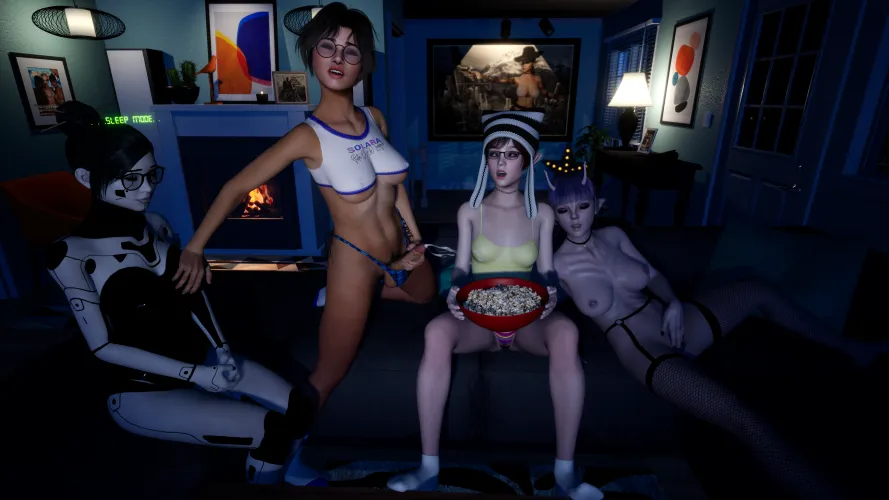 Friends sleepover. 🤭 (Captain Hardcore)