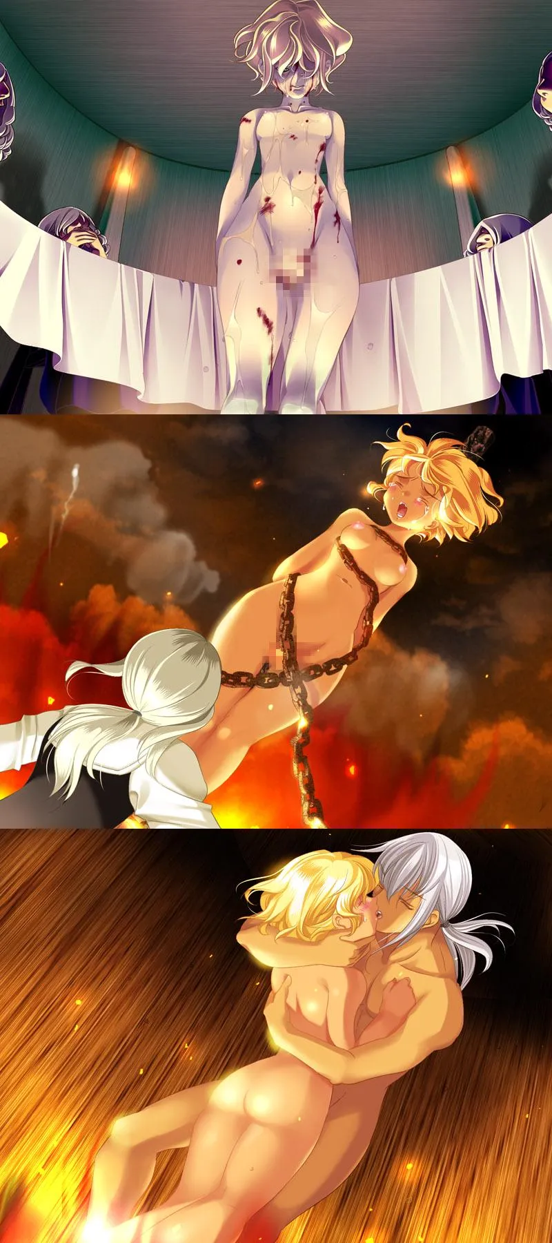 Rescued from burning at the stake