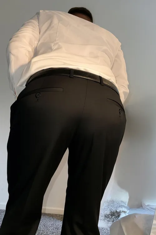 Loving the black suited trousers