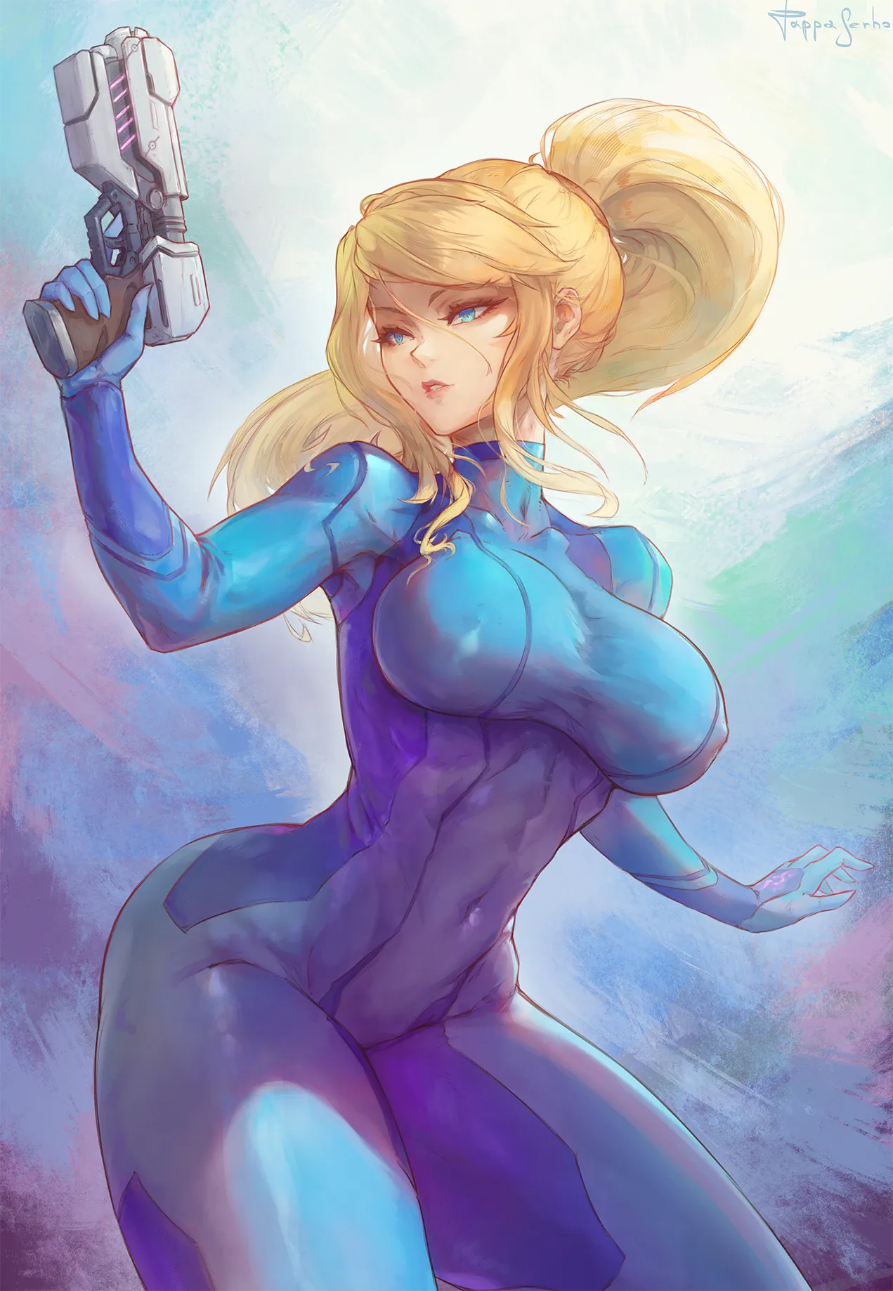 Sexy Samus Zero Suit artwork by (pappaserho)