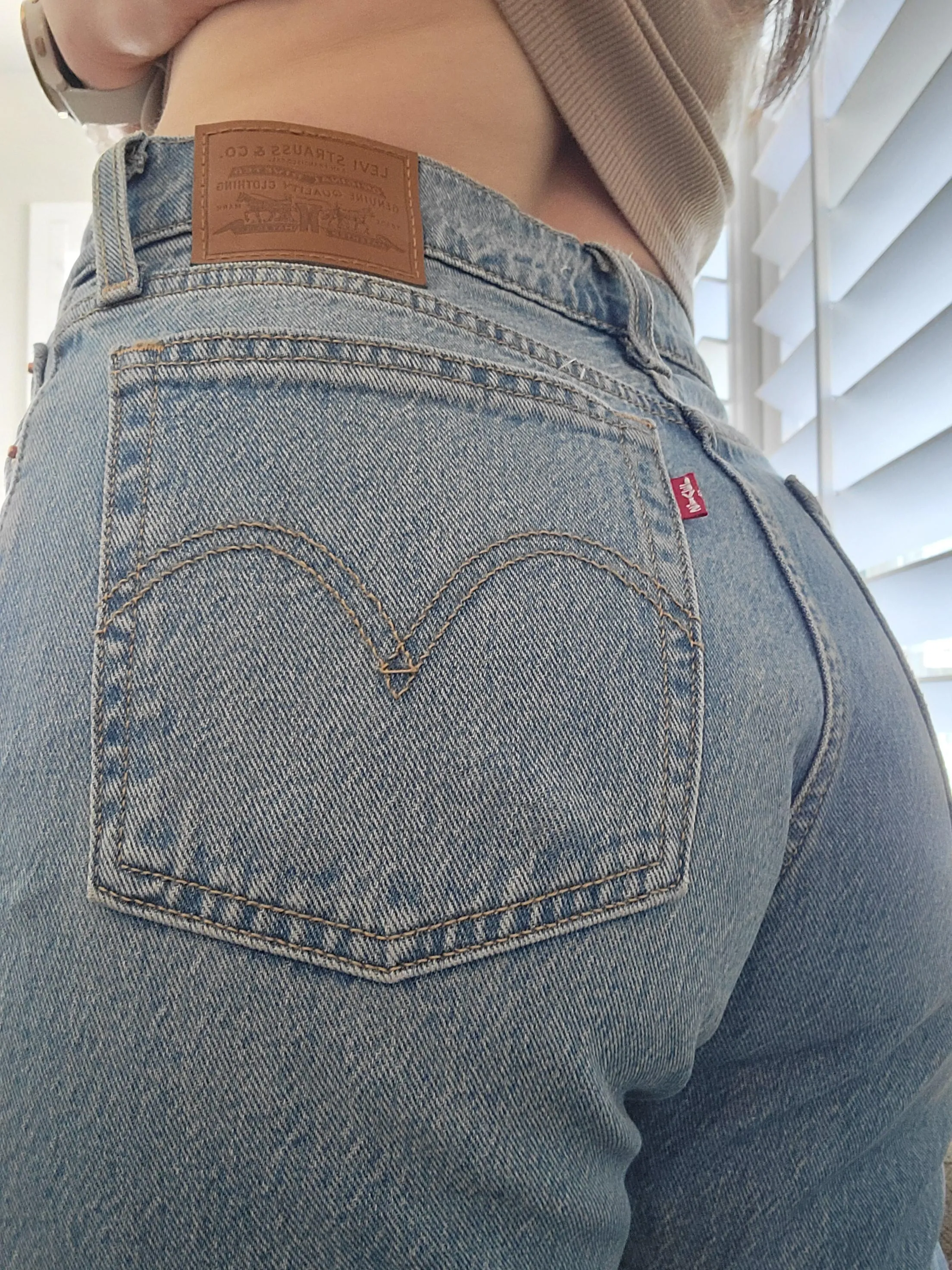 Levi’s have a way of hugging in all the right places…