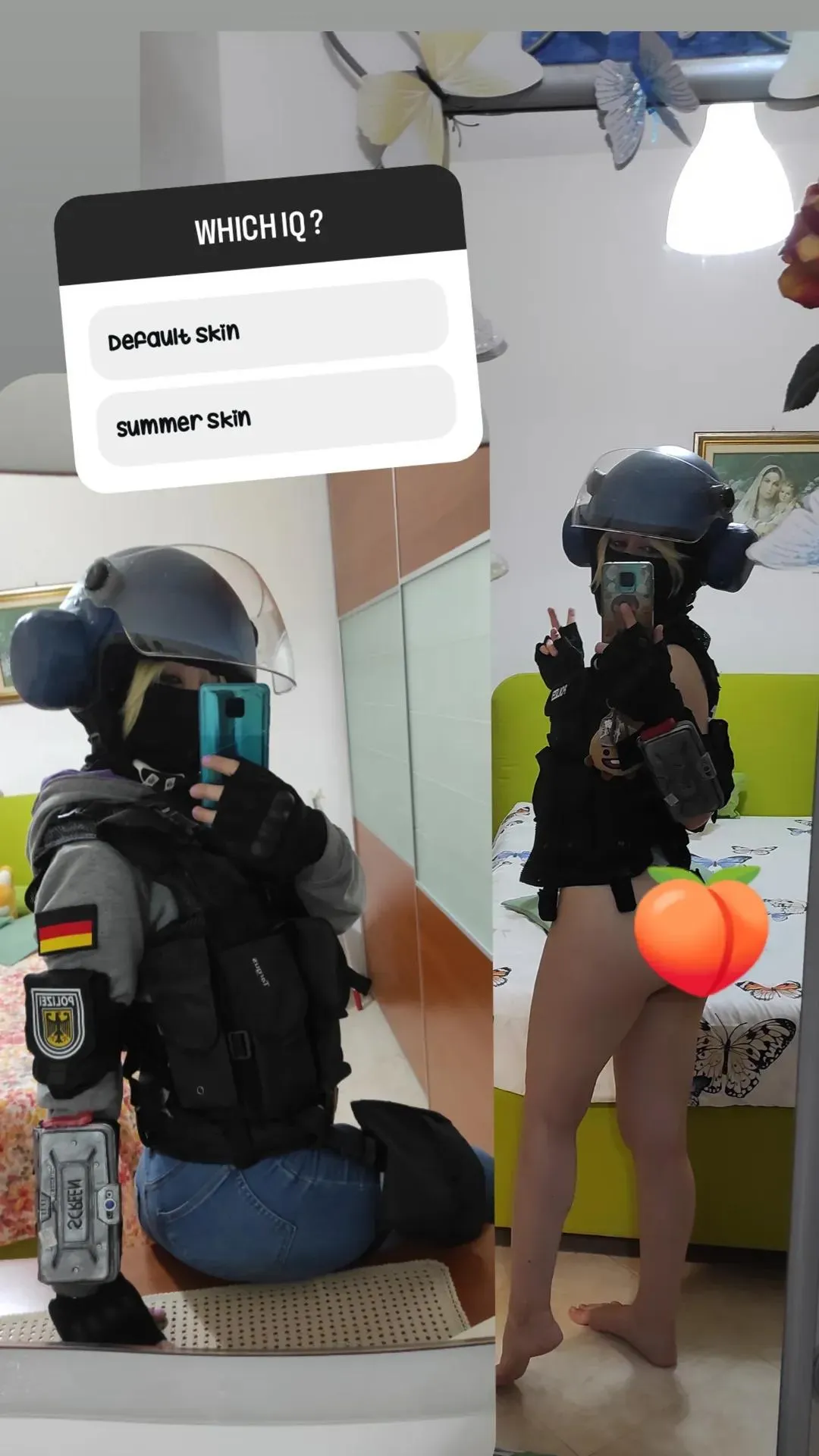 Which skin? 👀🍑