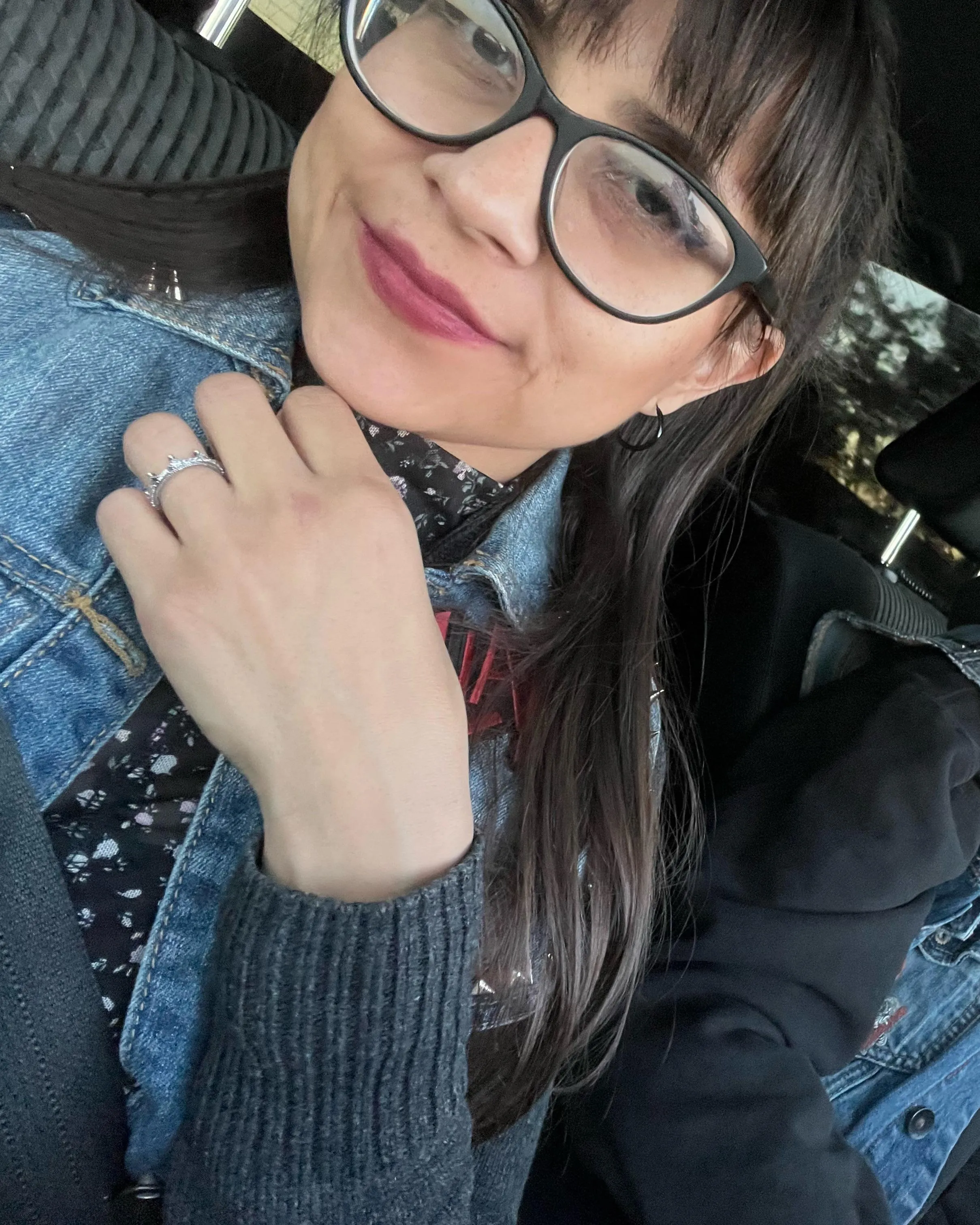 Cute little nerdy goth baby