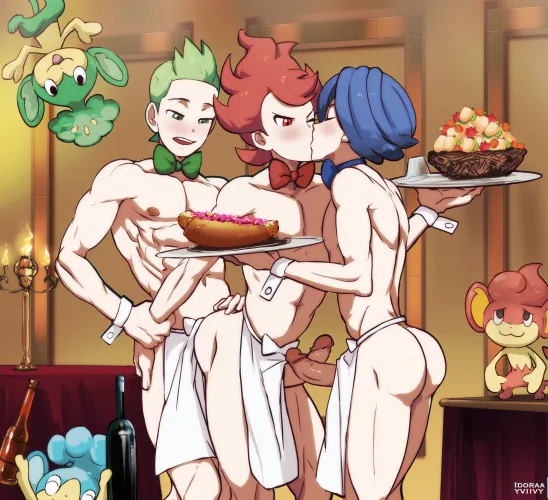 Adult Cilan, Chili and Cress having fun (IdoraaD)