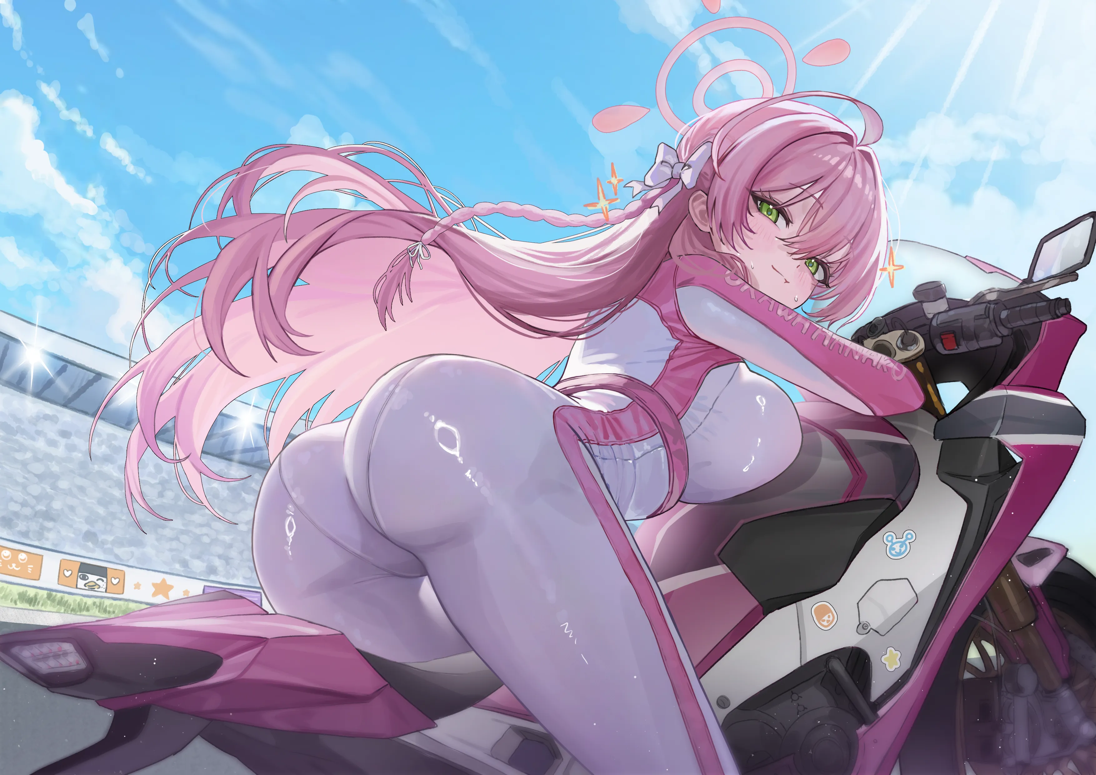 Bike suit Hanako (yamu) [Blue Archive]