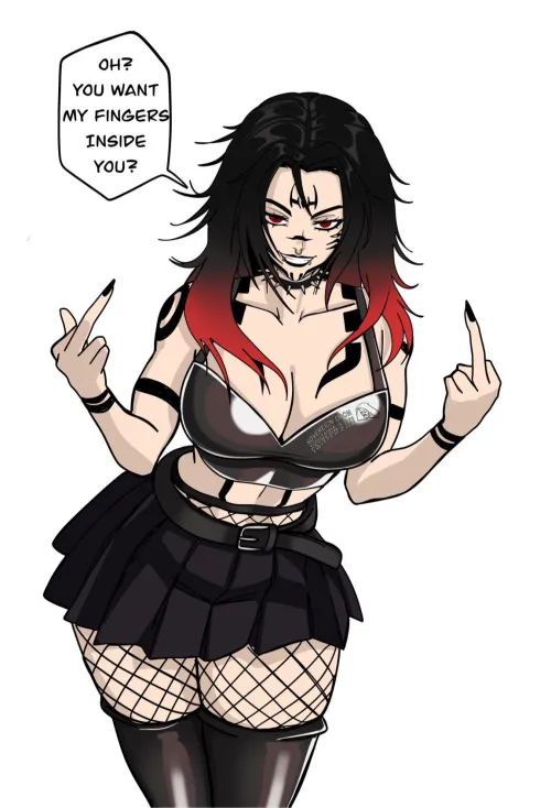 Goth Female Sukuna by Sovereign_doom (me)