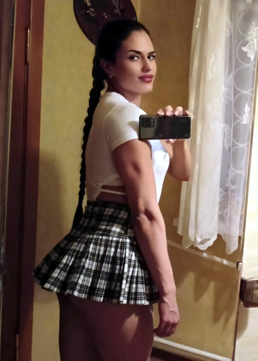 Hope this skirt is not too short to wear it on public