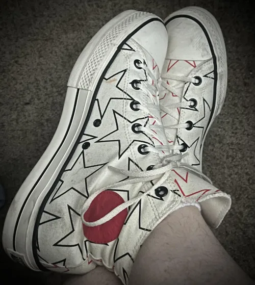 Think about how lucky you’d be to clean my dirty Converse with your tongue. 😈