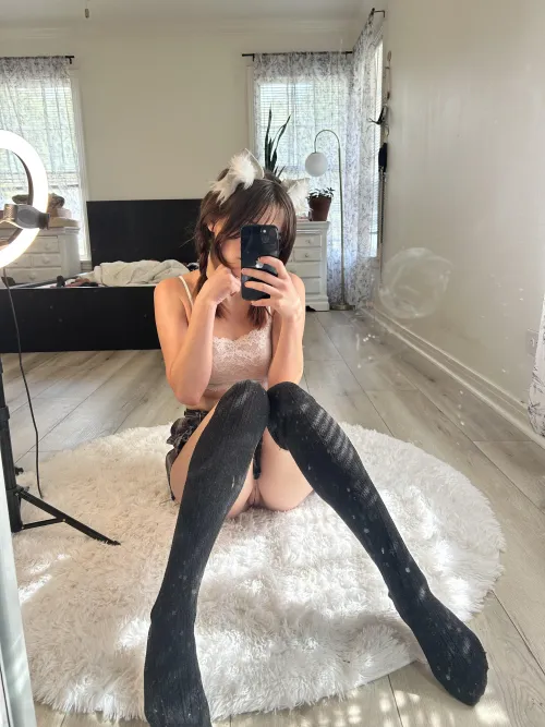 Felt like an angelic kitten today… [OC]