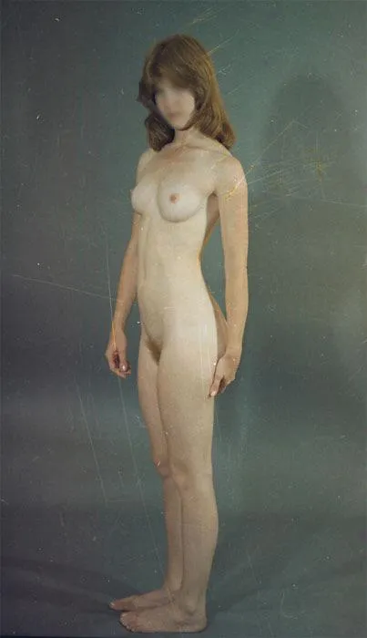 [1976-22] standing on a background paper in front ur apartment