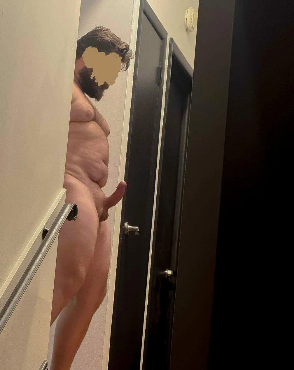 Dadbod (34 Straight)on display with something extra... Wife said to show everyone.