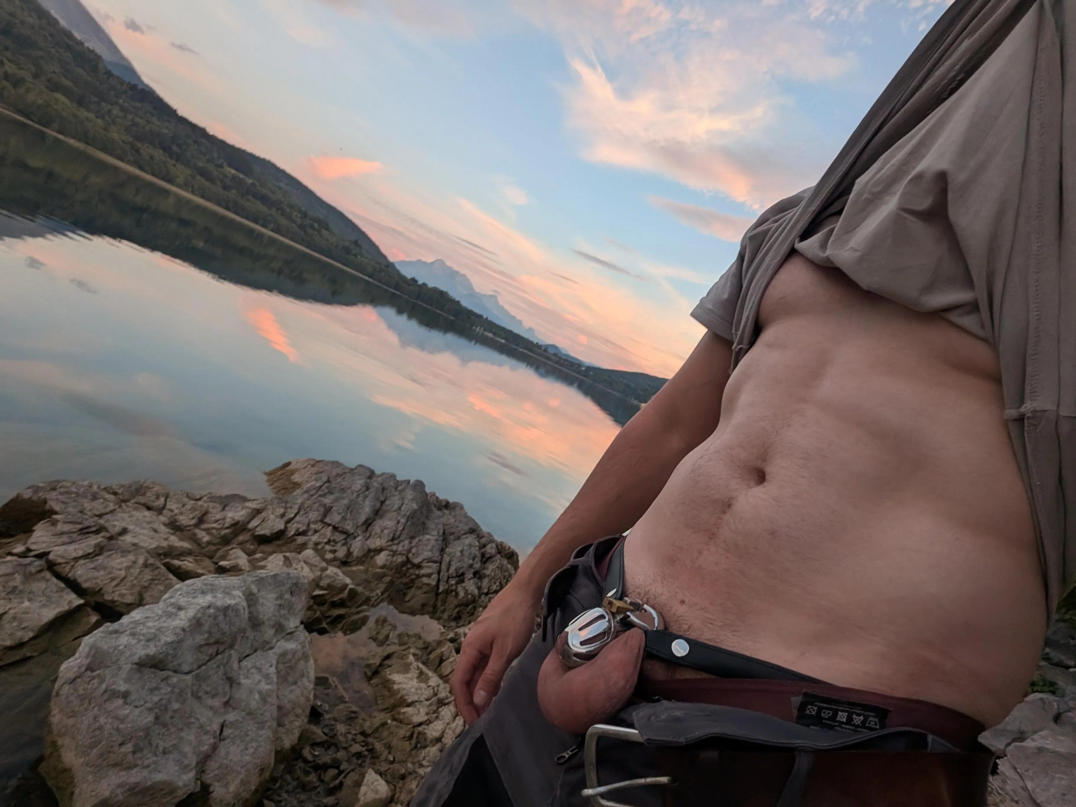 Enjoying nice scenery