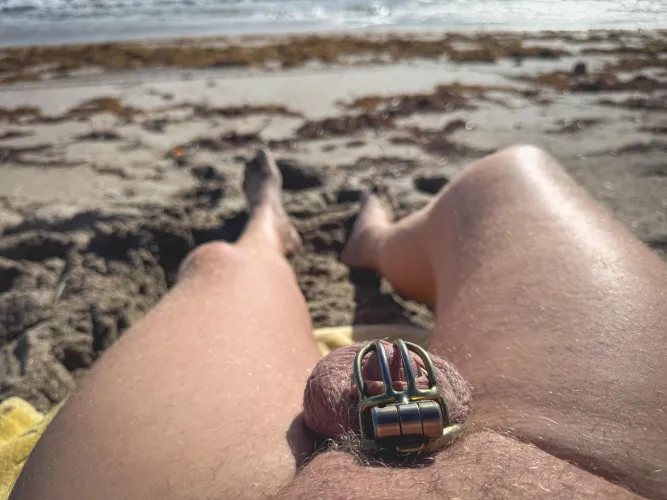 I love when she tells me I may not unlock before going to the beach!