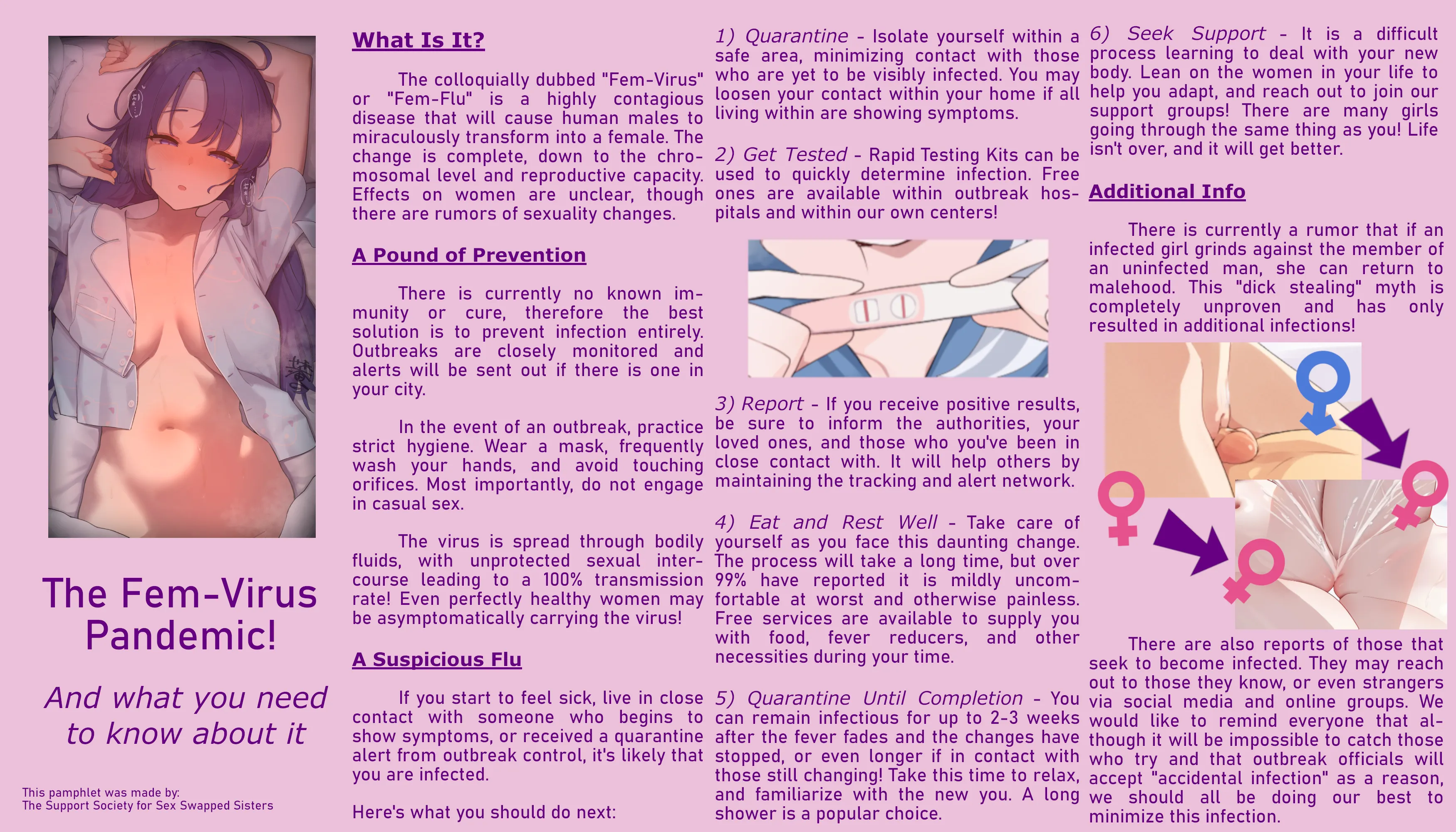 Pamphlet for a Fem-Flu Outbreak.