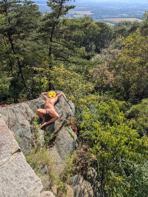Road trip scenic lookout view