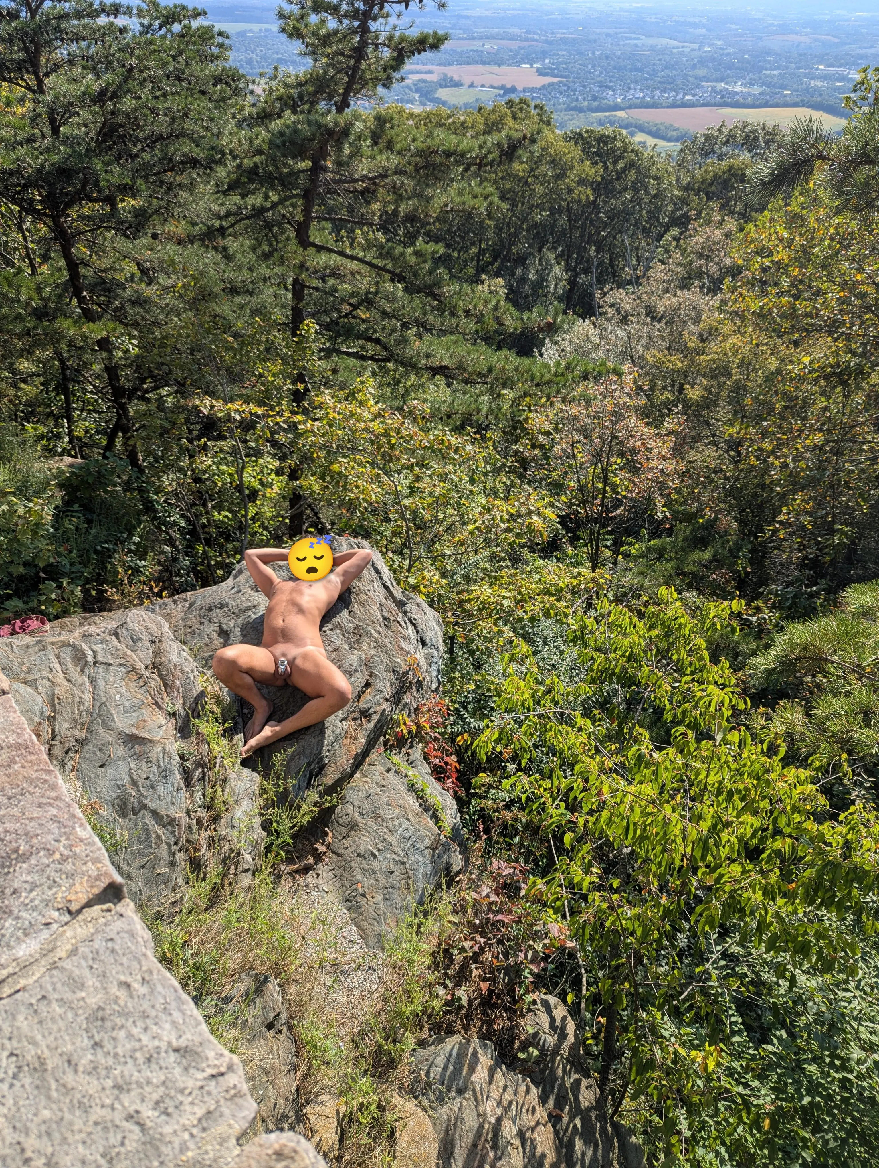 Road trip scenic lookout view