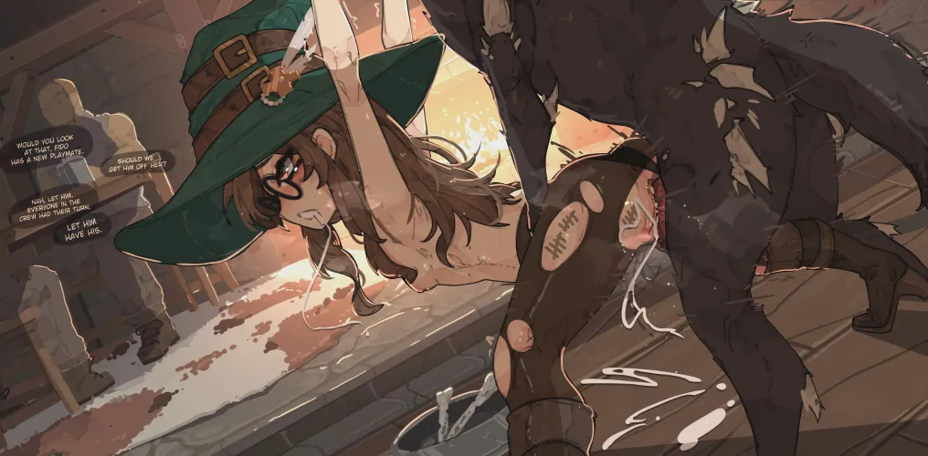 After you and your whole party has had their way with me, leave me limp on the floor so the dogs can have a turn~ It's only fair~