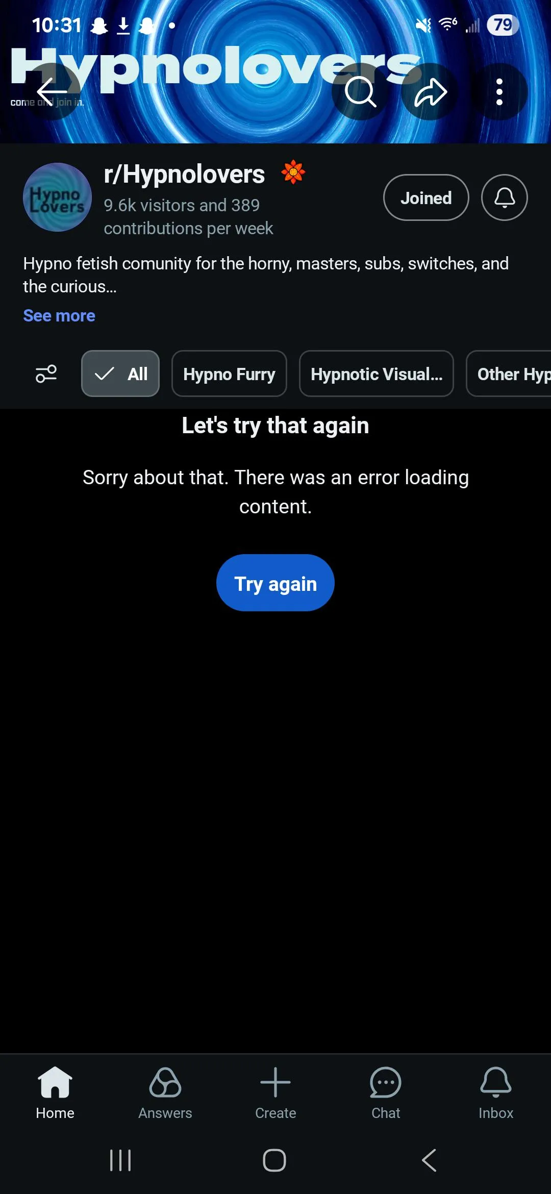 Haven't been able to look st the subreddit