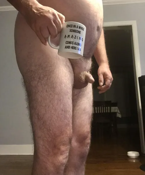 It’s too early for the poor little guy to be fully awake. 😂