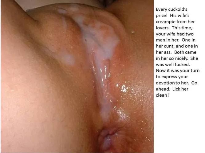 Lick her SPOTLESS!!!