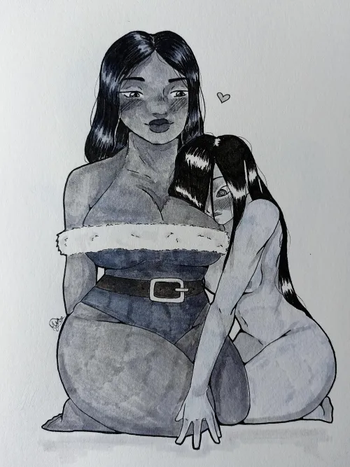 Sadako appreciating Jane's big assets [OC]