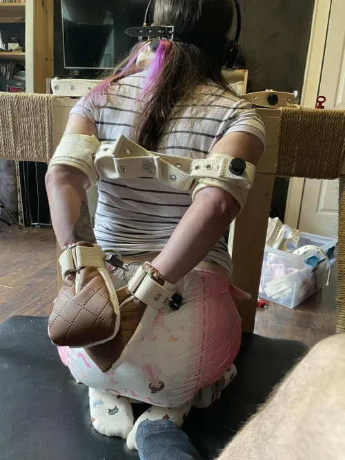 A little tied up… (throwback pic)