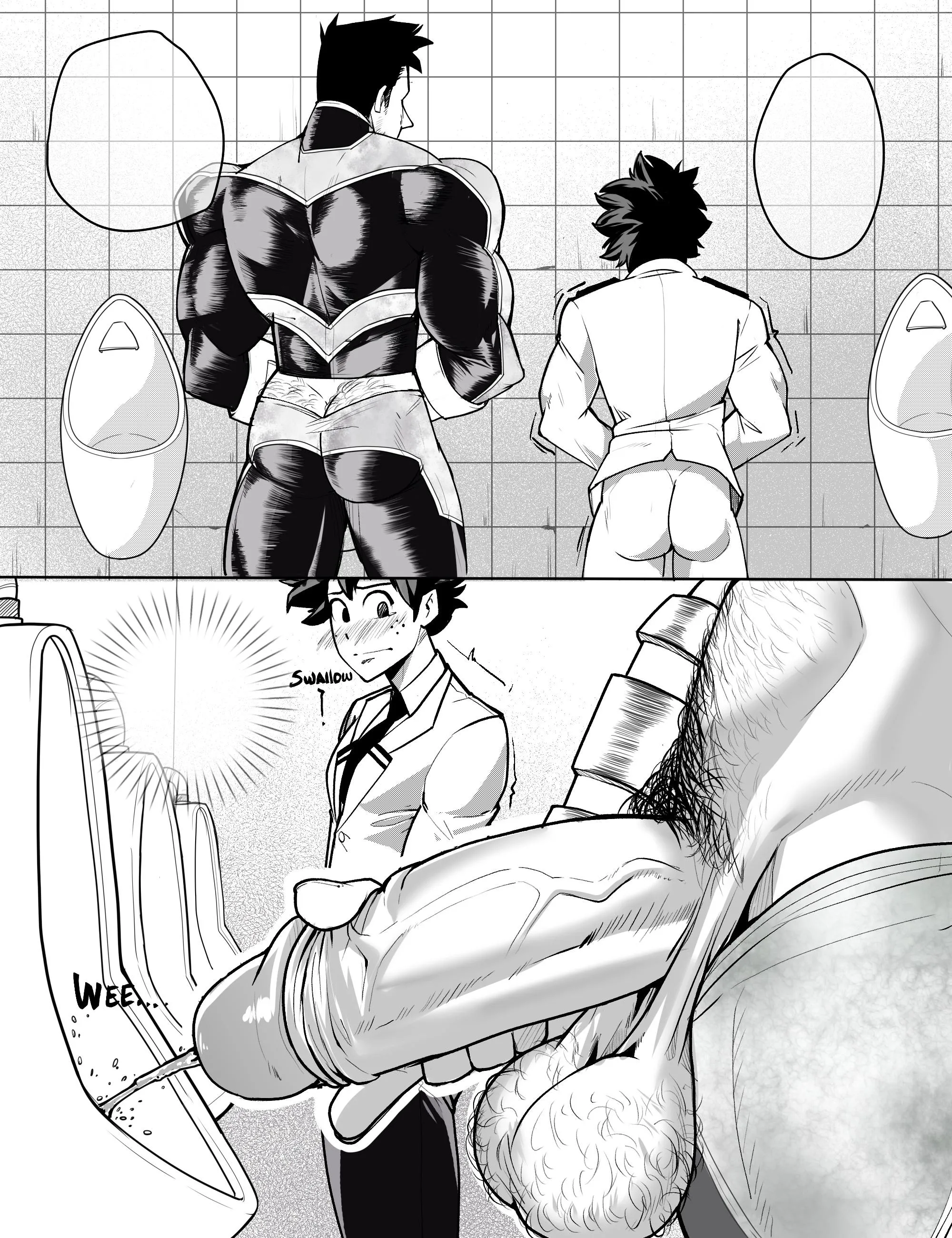 Deku looking at his penis (LeroyYoreel)