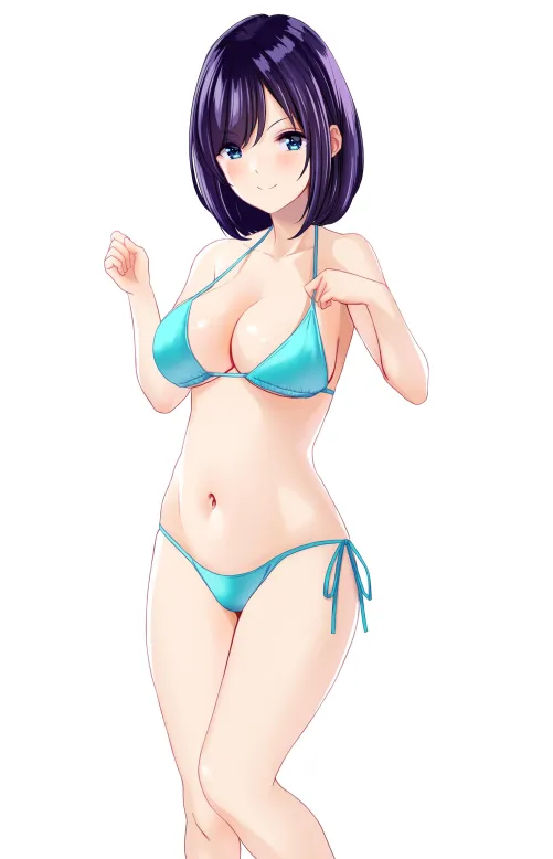 Light Blue Bikini (maruikoi4 on Pixiv) [Artist's OC]