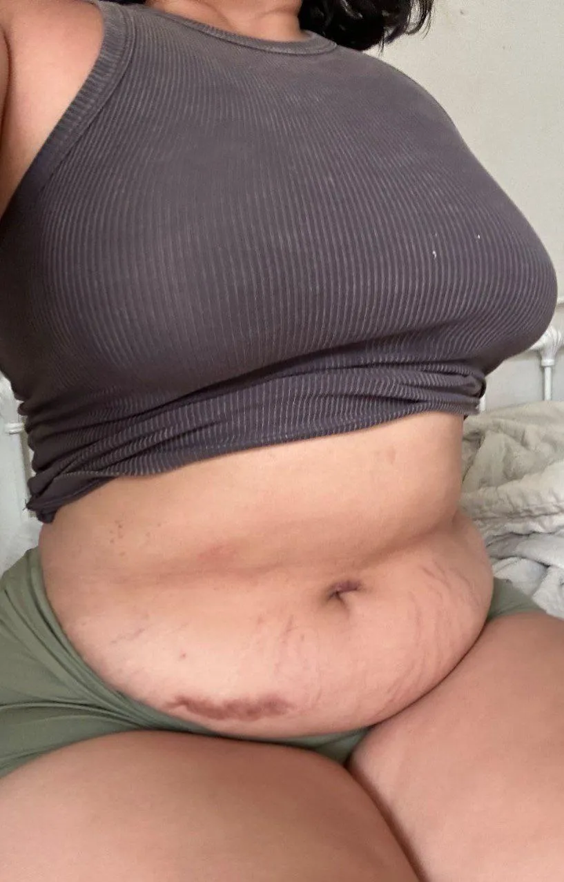 Tell me how you feel about my belly 🫠
