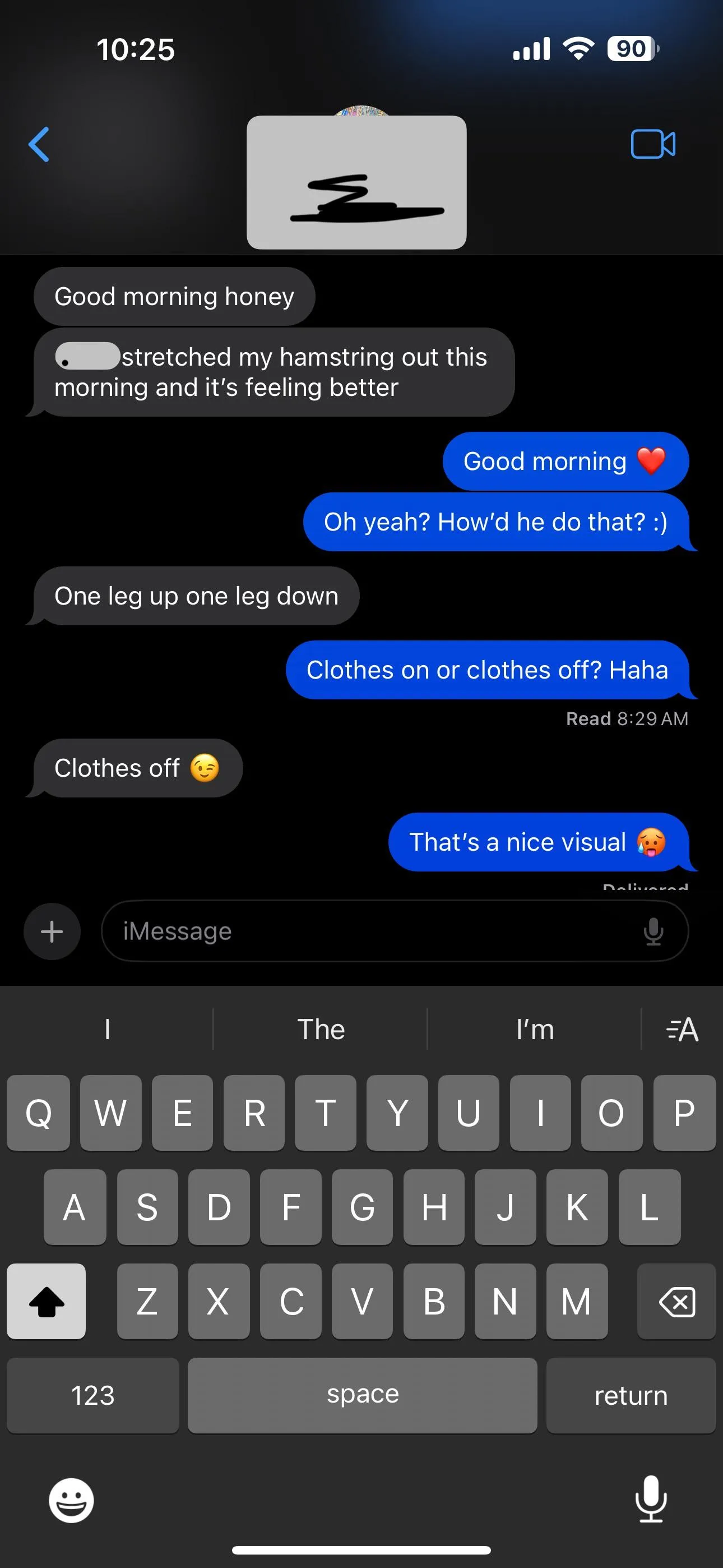 Wife got stretched out while I was at work