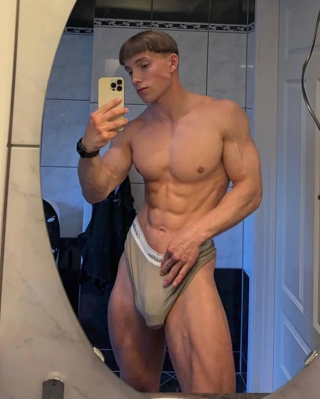 would you enter the bathroom behind me?