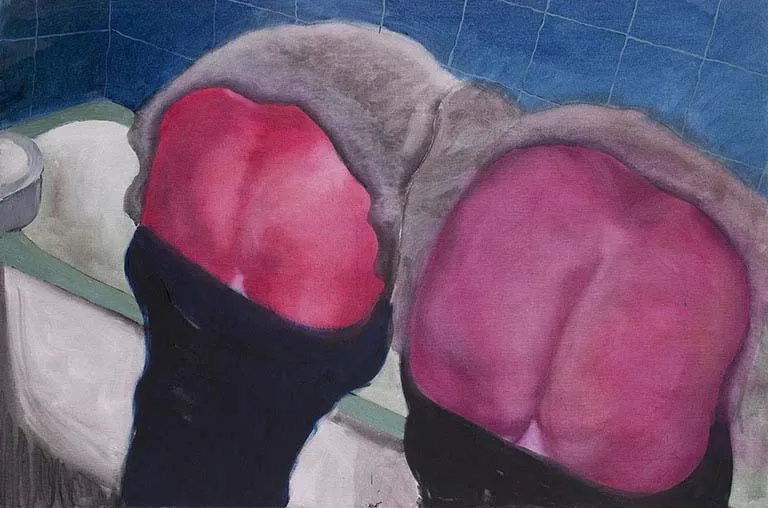 ''4 cheeks'' Painted by me!