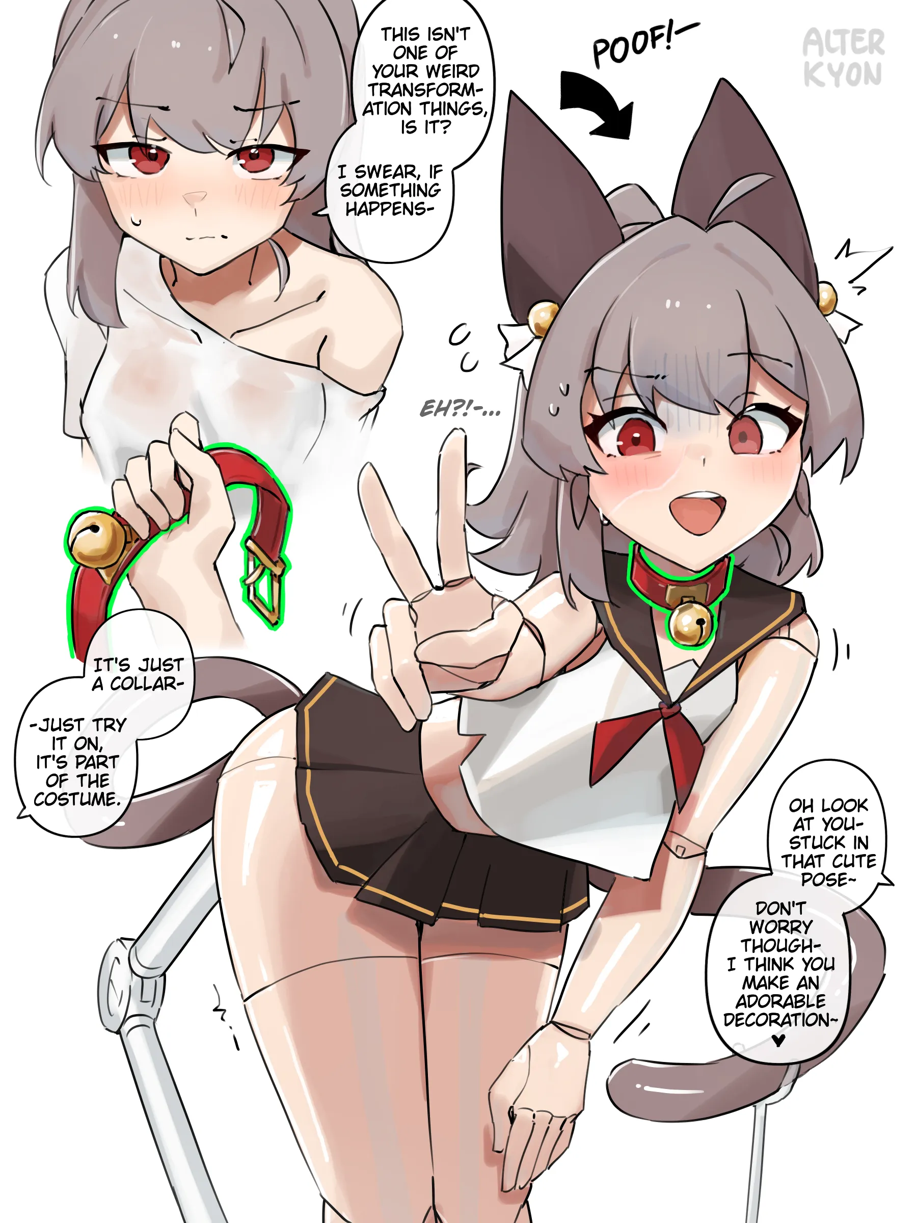 a magic collar turns you into a helpless figurine- (ALTERKYON) a magic collar turns you into a helpless figurine- (ALTERKYON)