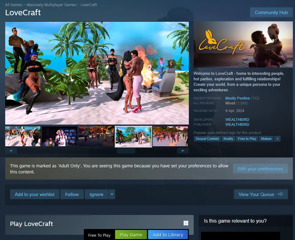 Best FTP erotic videogame adaptation of a writer ?