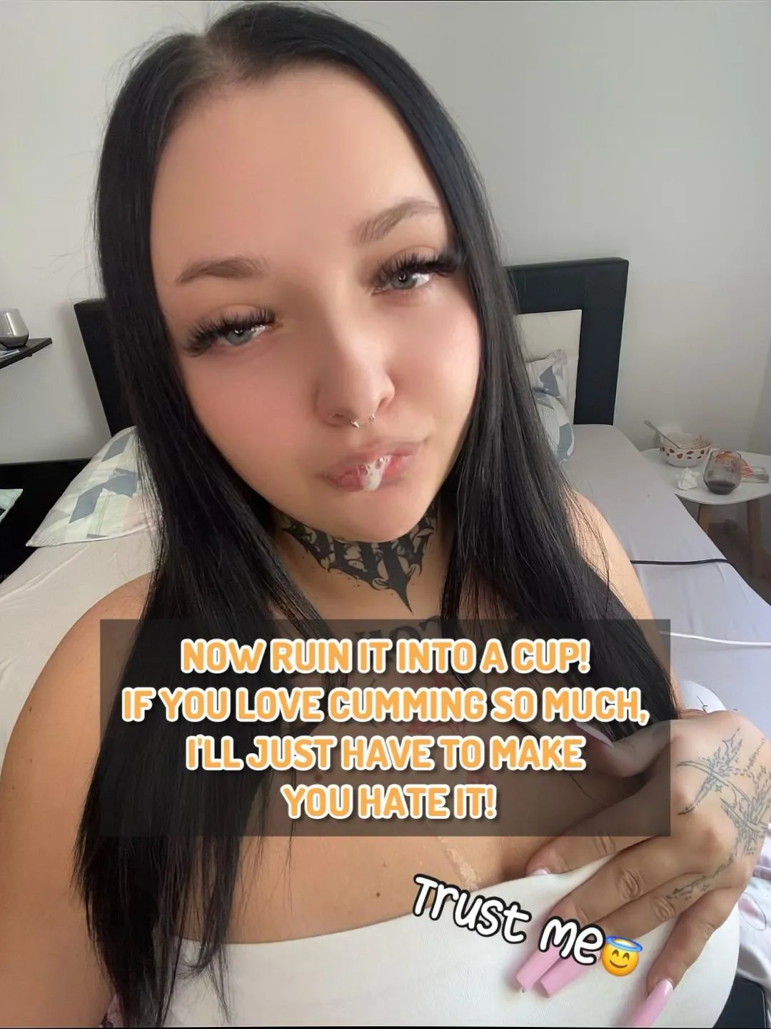 Have you cum into a cup before?