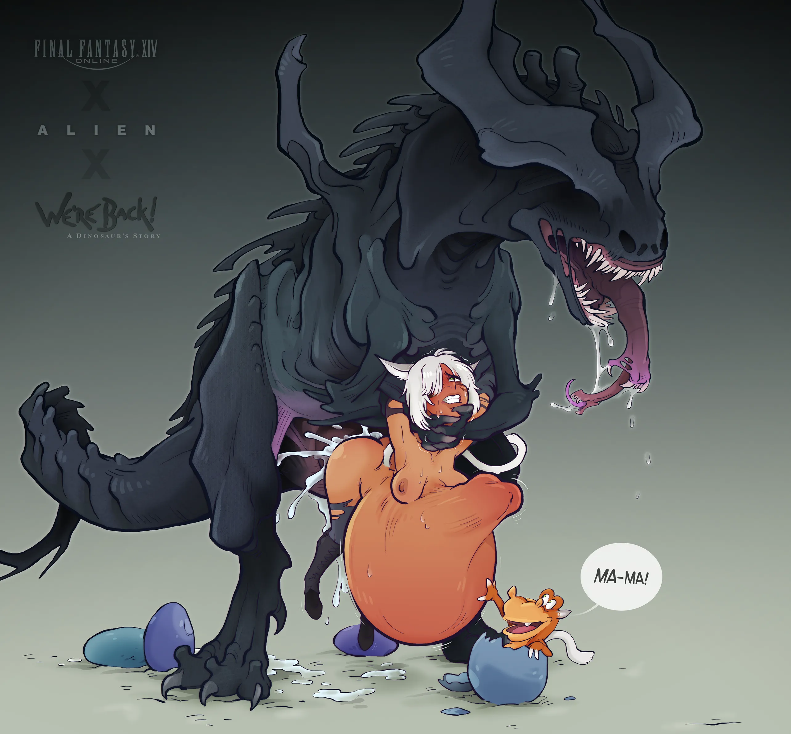 [M/F] Ehh too many crossovers no? (Sparrow)[Final Fantasy XIV x Alien x Were Back!:A Dinosaur's Story]