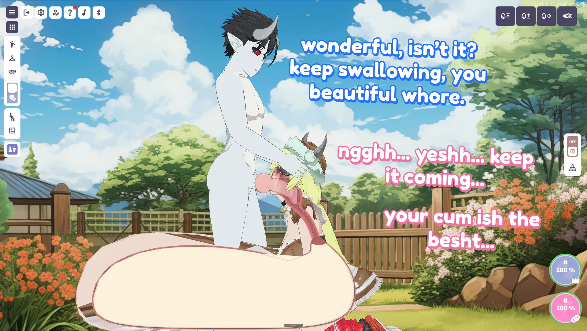 [M/F] My boyfriend looks like a scary demon but his cum tastes like blueberries (Lust Cupid)