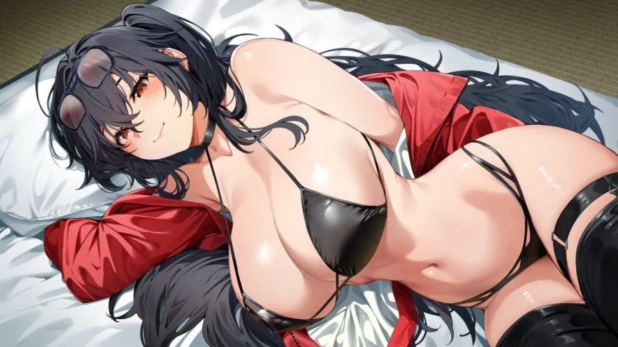 Race Queen Taihou on the futon (amagimei)