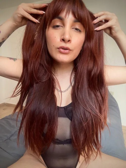 so long hair and the perfect color uwuu