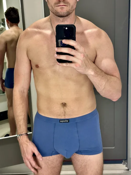 The dressing room attendant was so cute. If only she knew she could’ve walked right in and…