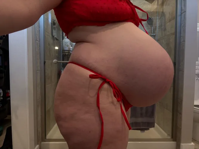 This was 2 days before I popped!