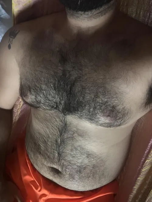 Loving my hairy belly